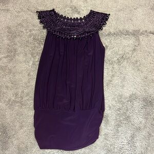 Women’s Dressy Purple Top Small
